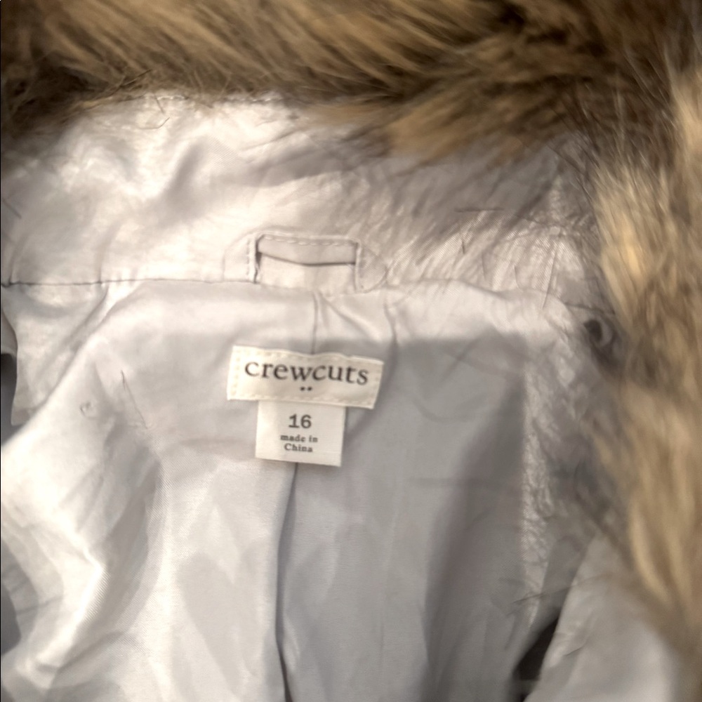 Girls Wool J Crew Car Coat size 16 - Picture 2 of 6